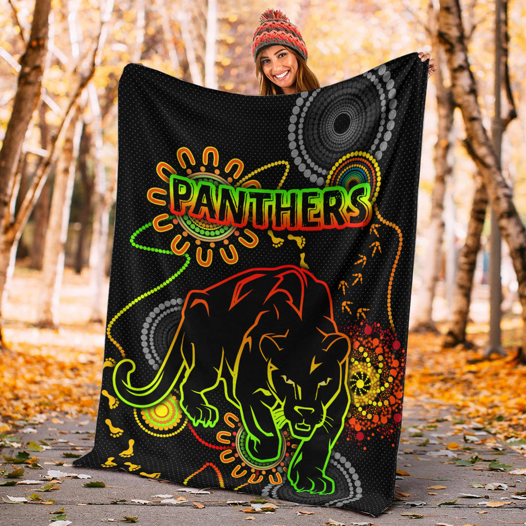 panthers-rugby-blanket-custom-indigenous-black-panthers-blanket