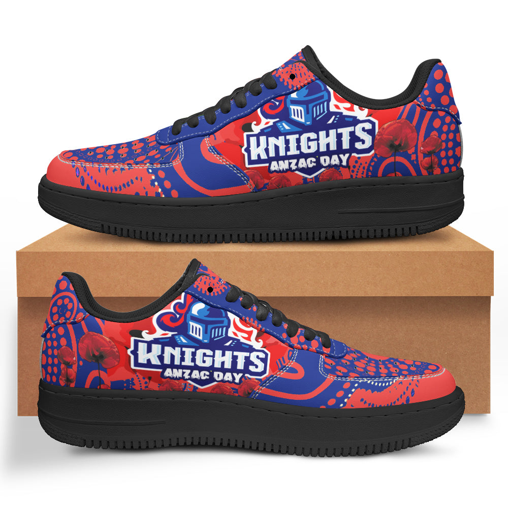 knights-rugby-anzac-day-low-top-sneakers-f1-remembrance-indigenous-knights-with-poppy-flower-low-top-sneakers