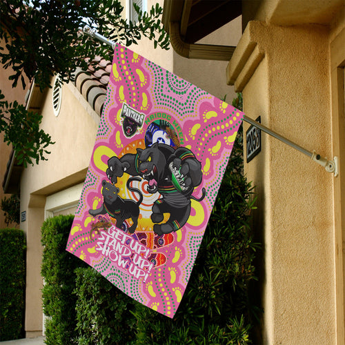 panthers-rugby-pink-flag-custom-great-panthers-aboriginal-culture-flag