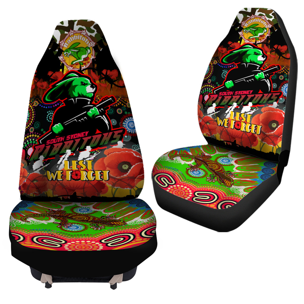 rabbitohs-rugby-custom-camouflage-anzac-poppy-car-seat-cover-souths-anzac-lest-we-forget-spirit