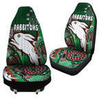 south-sydney-rabbitohs-rugby-custom-car-seat-cover-indigenous-dreaming-rabbitohs
