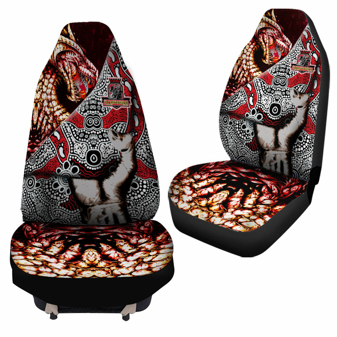 st-george-rugby-indigenous-custom-patronage-car-seat-cover-st-george-illawarra-dragons-bloods-in-my-veins