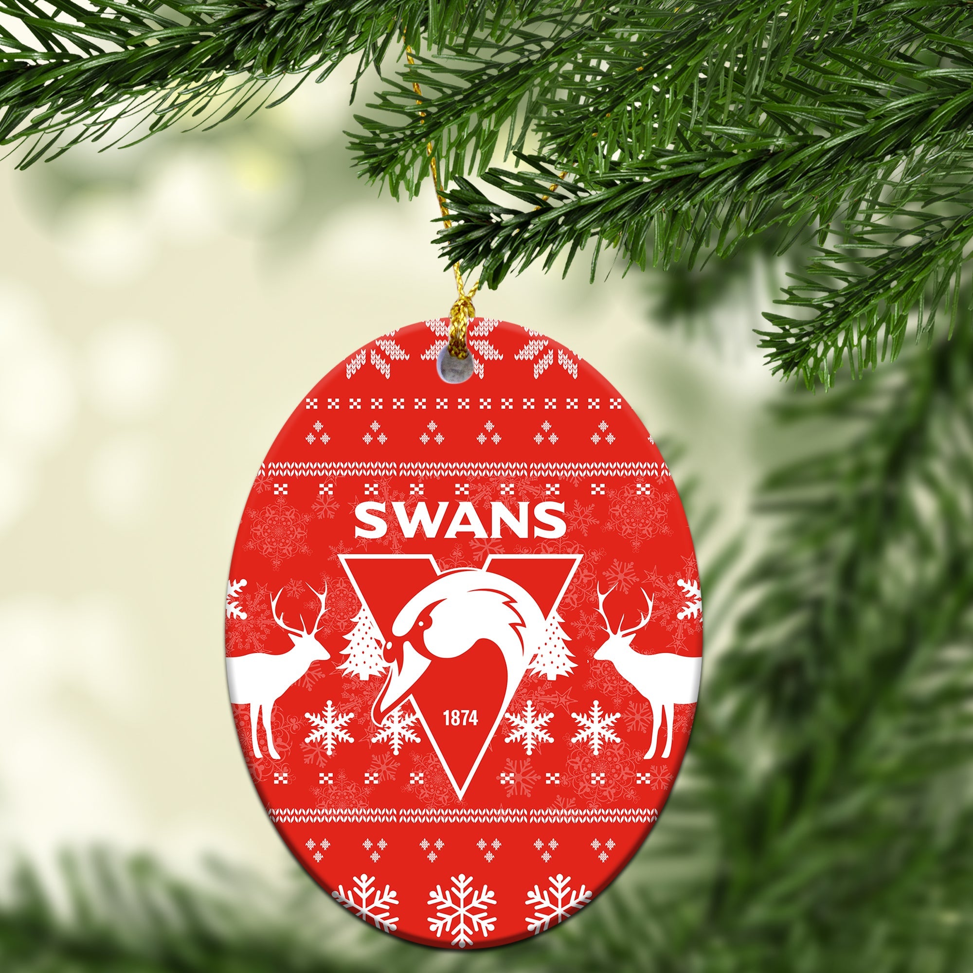 sydney-swans-christmas-ornament-christmas-ugly-style