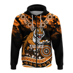 Tigers Rugby ANZAC Day Camouflage Indigenous Art Hoodie - LT12