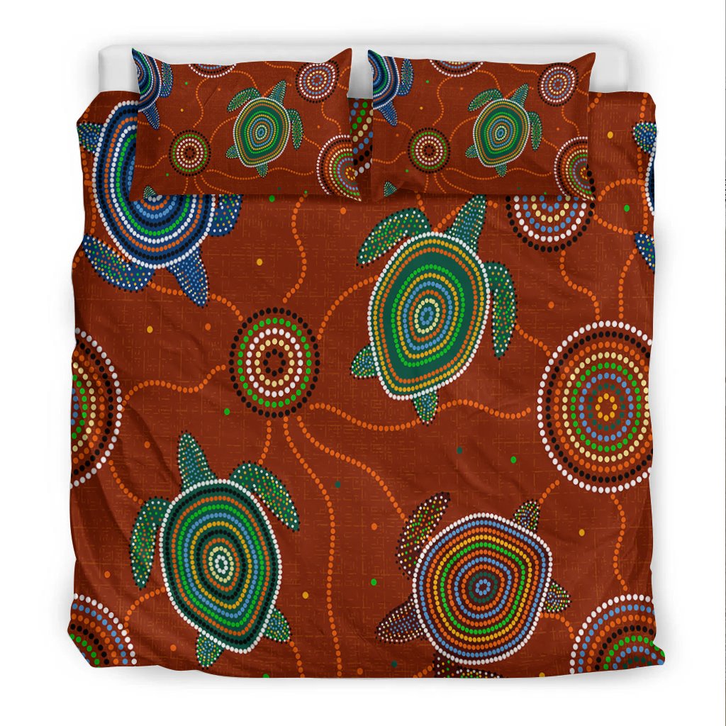 aboriginal-bedding-set-aussie-turtle-with-aboriginal-style