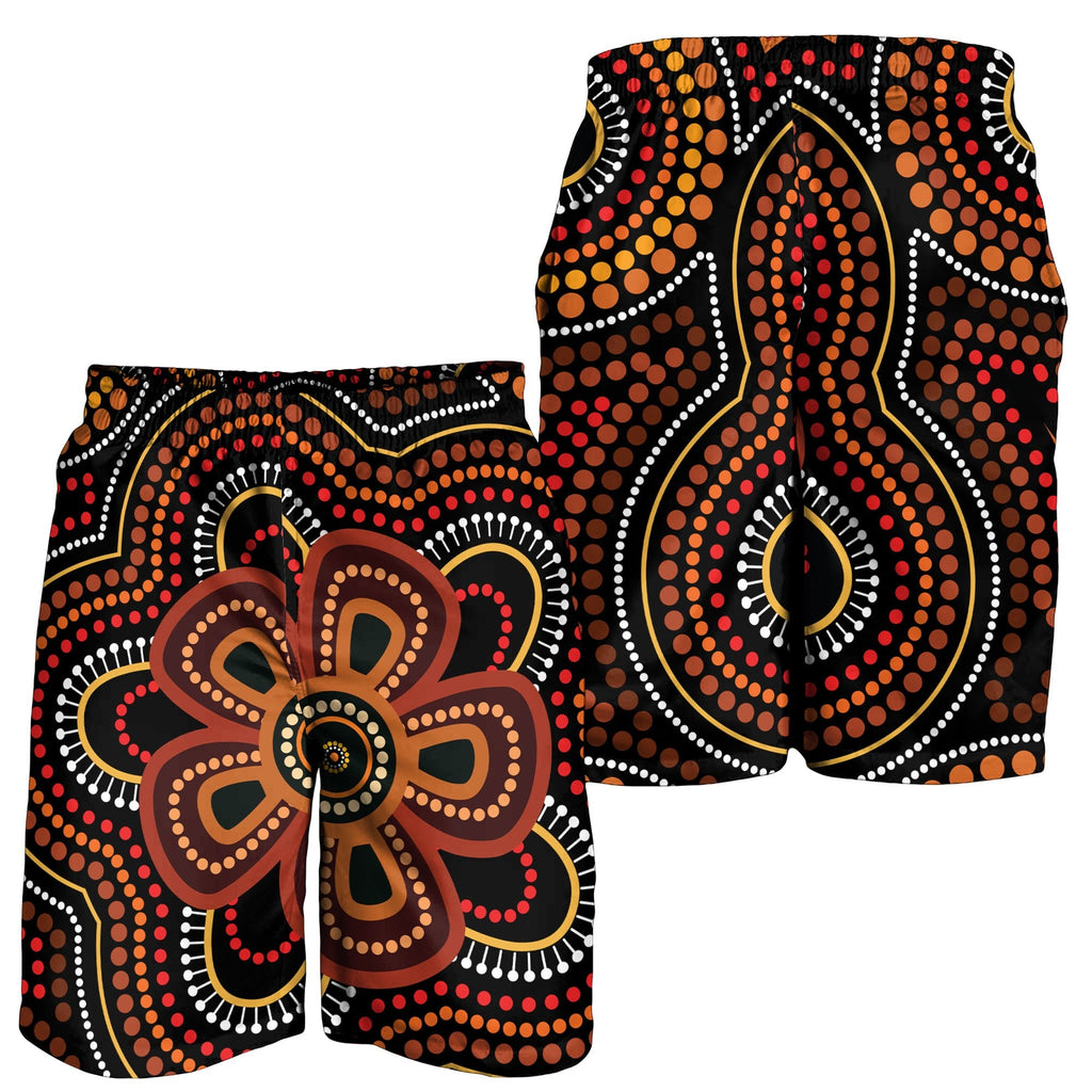 aboriginal-men-shorts-aboriginal-dot-painting-flowers-style-ver02