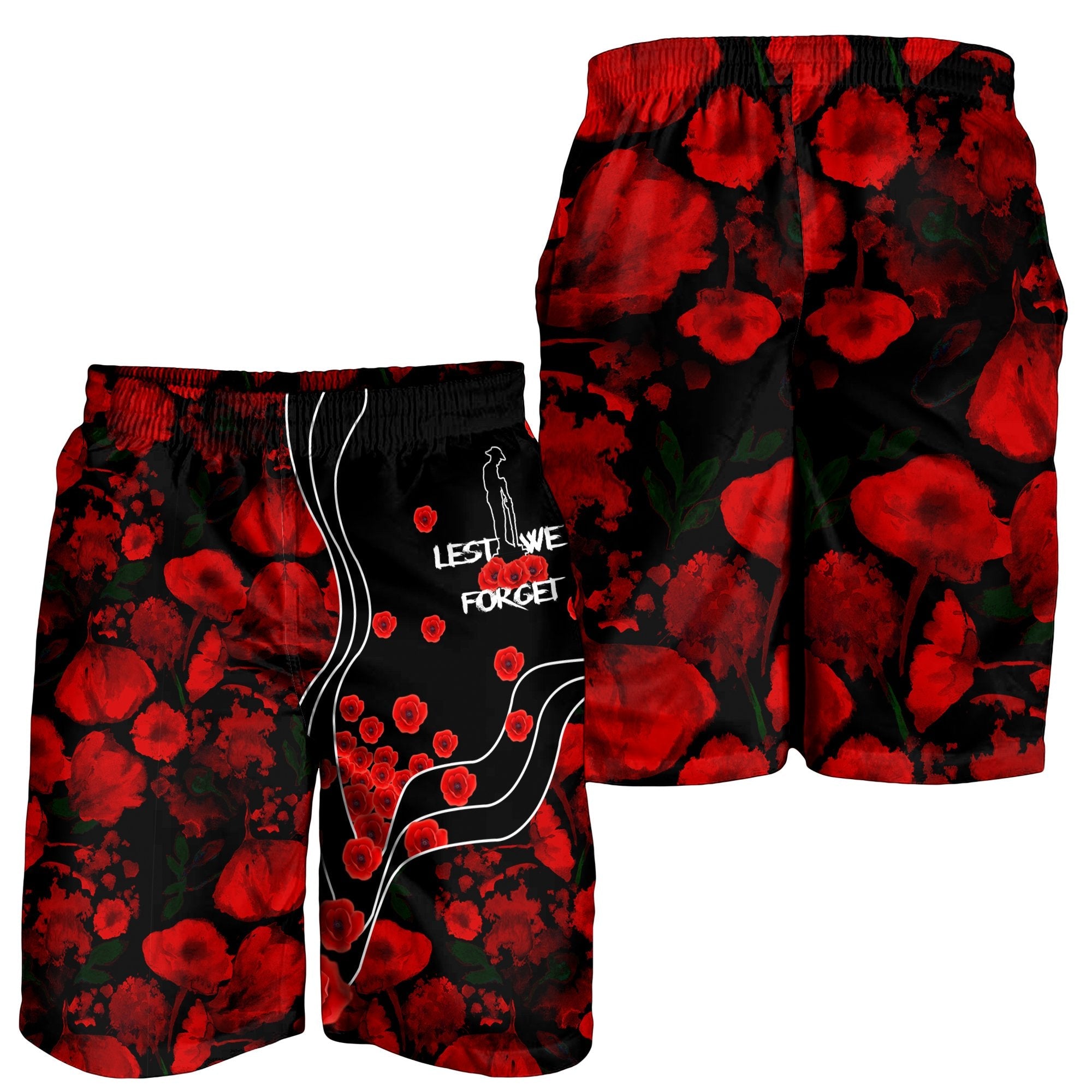 anzac-lest-we-forget-mens-shorts-poppy-flowers