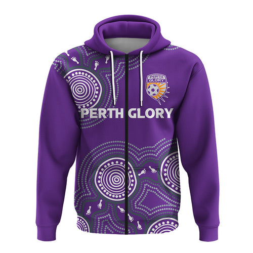 custom-personalised-perth-glory-zip-hoodie-indigenous-dot-painting-art