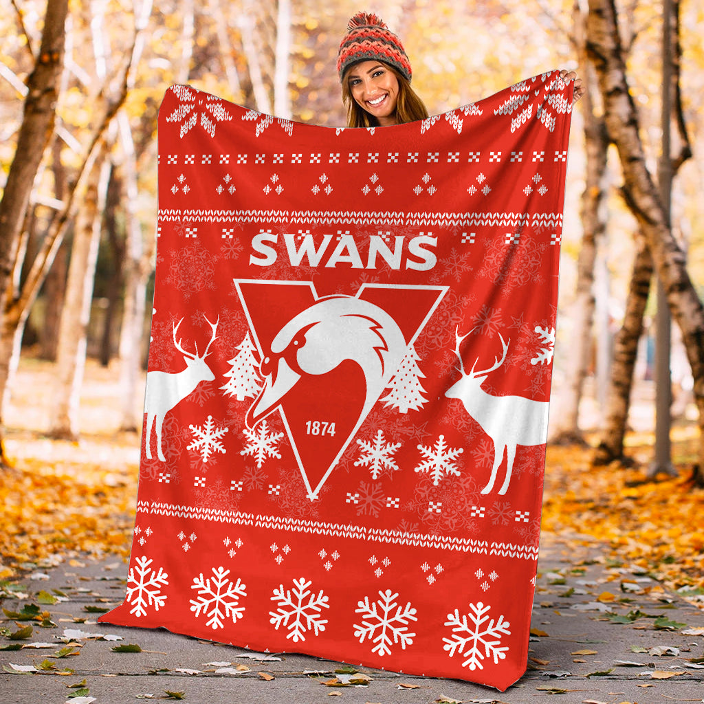sydney-swans-blanket-christmas-ugly-style