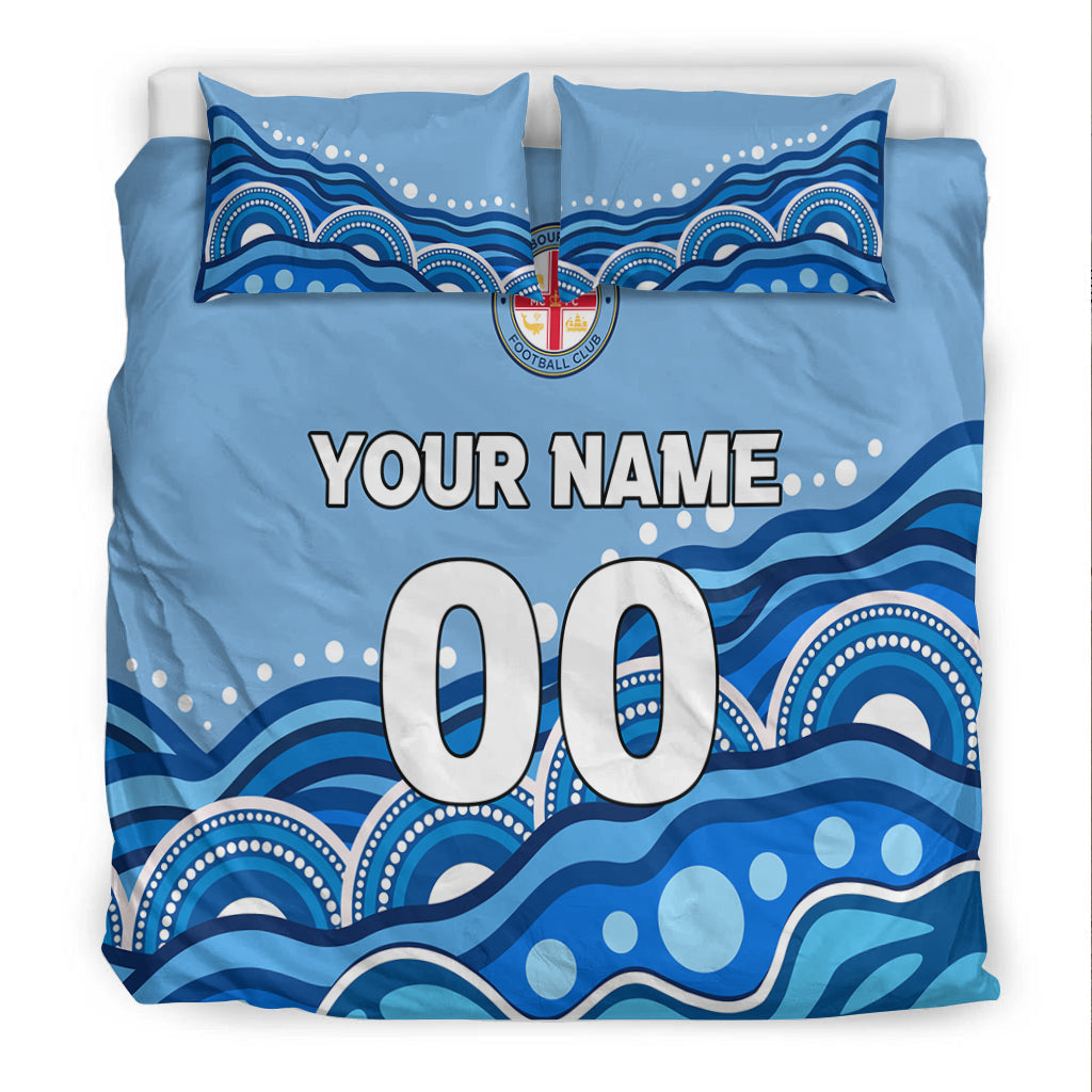 custom-personalised-melbourne-bedding-set-indigenous-dot-painting-art