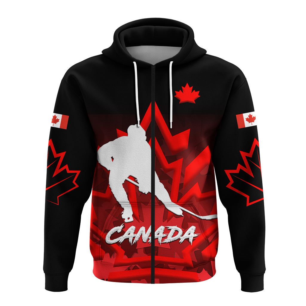custom-personalised-canada-hockey-with-maple-leaf-zip-hoodie