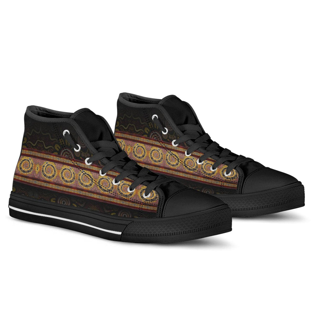 high-top-snake-dot-panting-art