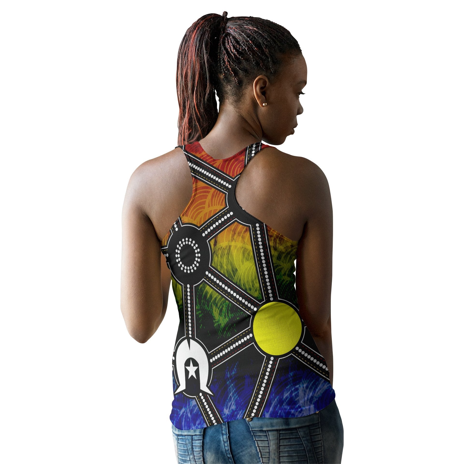 Naidoc Week 2021  Women's Tank , Aboriginal Geometric Style - Vibe Hoodie