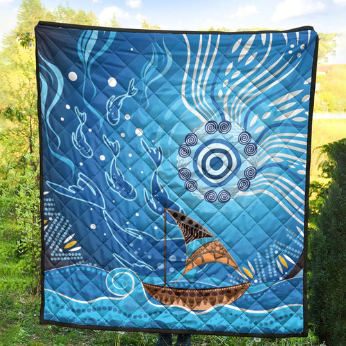quilt-aboriginal-view-sea-with-fish-and-boat