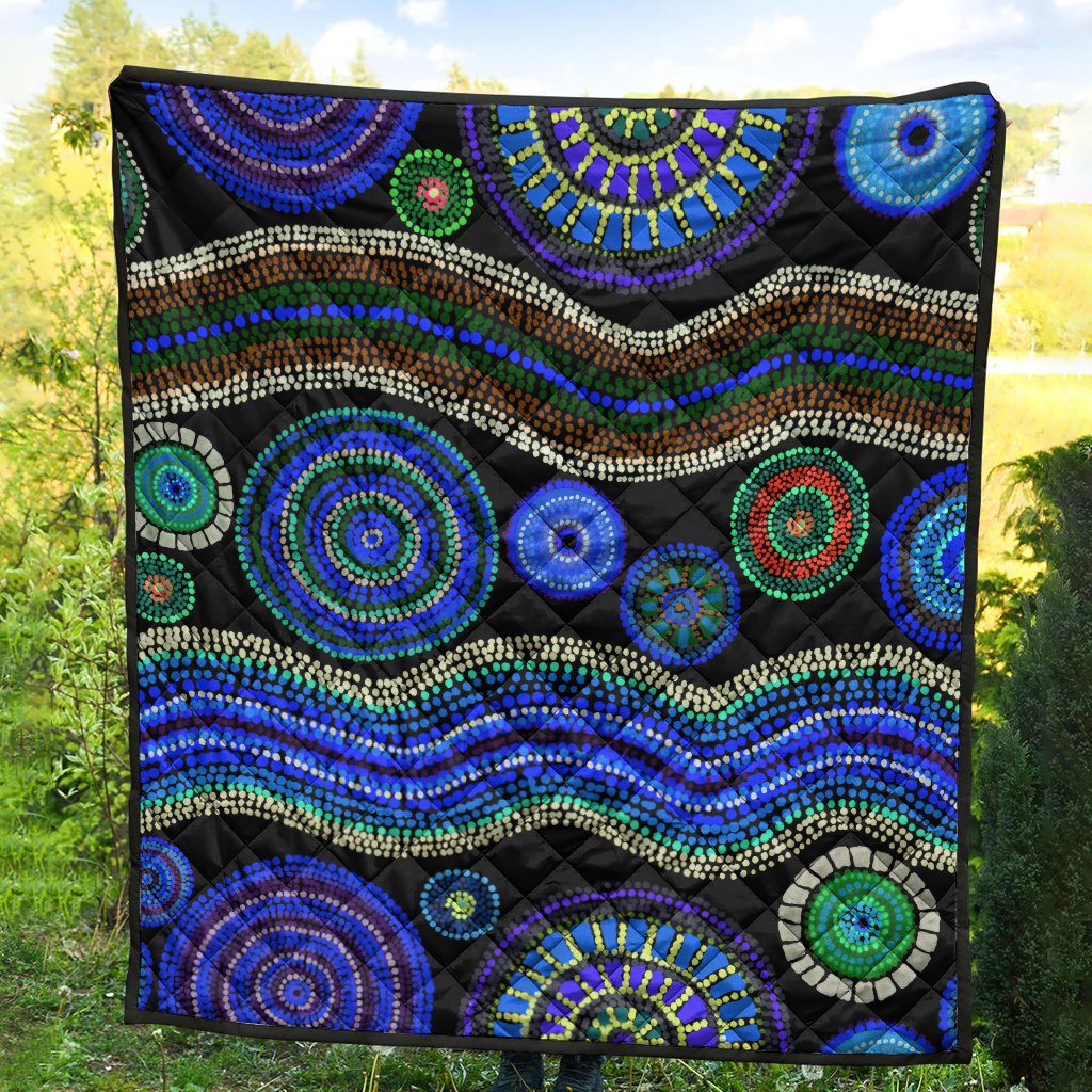 quilts-aboriginal-dot-unique-style-blue