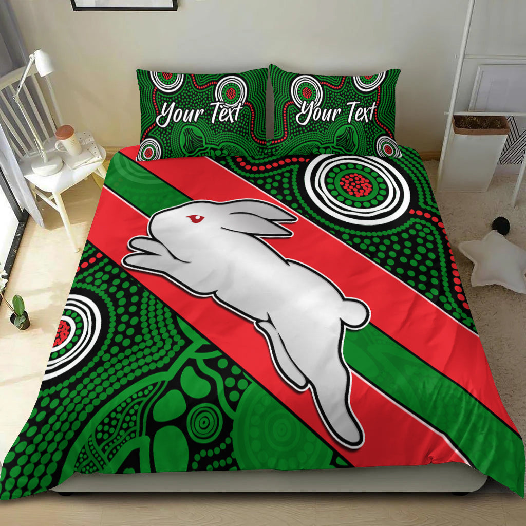 custom-personalised-rabbitohs-indigenous-bedding-set-brave