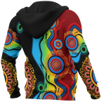 aboriginal-zip-up-hoodie-circle-dot-painting-flowers-patterns-blue-dream