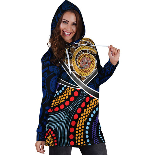 hoodie-dress-aboriginal-dot-panting-art-with-snake