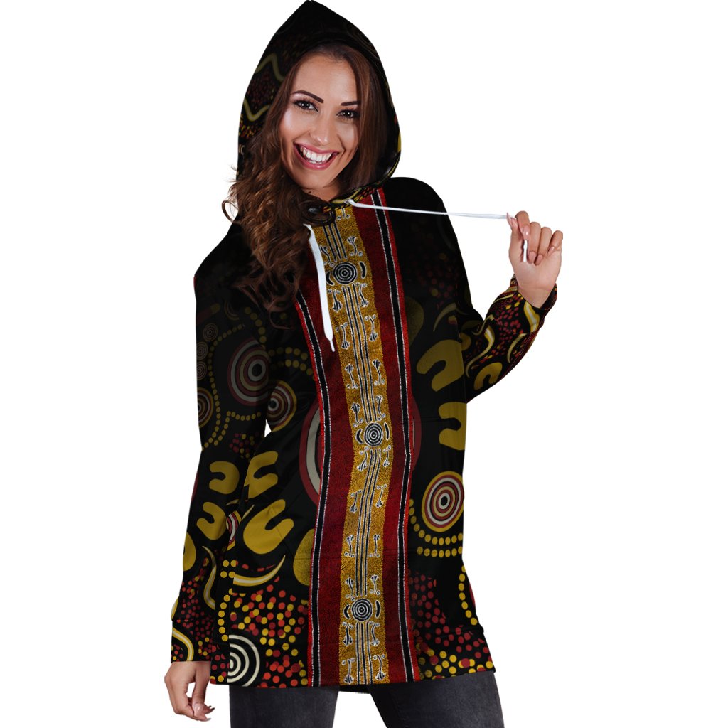 hoddie-dress-aboriginal-dot-panting-art-stripe-lines