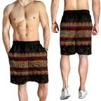 men-short-aboriginal-dot-panting-art-horizontal-lines