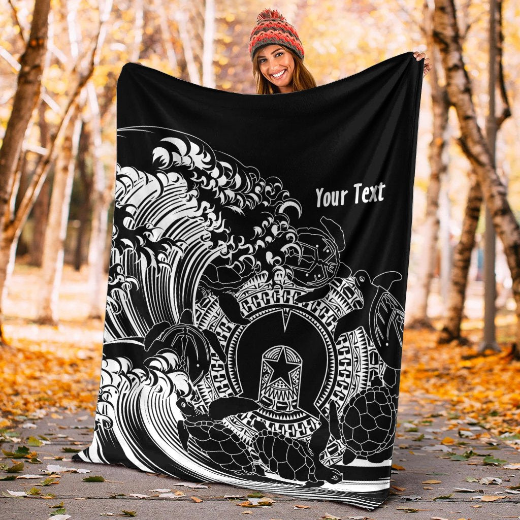customaboriginal-premium-blanket-torres-strait-islands-in-wave-black