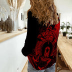 custom-personalised-aboriginal-torres-strait-islands-in-wave-red-women-casual-shirt