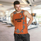 custom-personalised-brisbane-roar-men-tank-top-indigenous-dot-painting-art