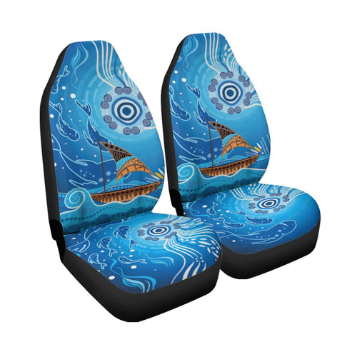 car-seat-cover-aboriginal-view-sea-with-fish-and-boat