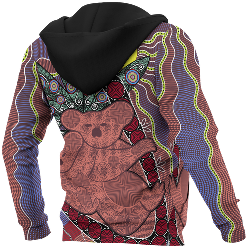 aboriginal-hoodie-koala-patterns-sun-dot-painting