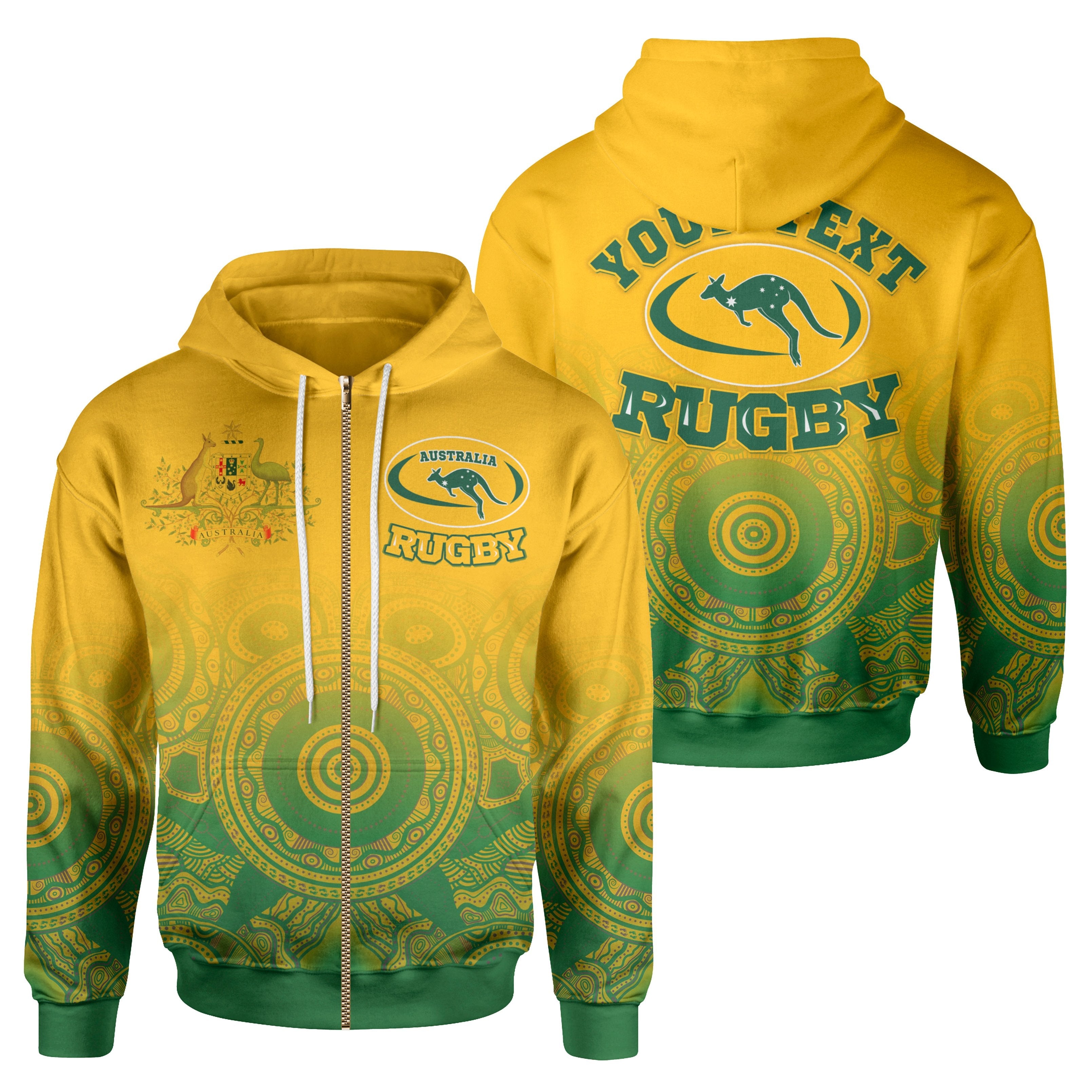 custom-aboriginal-zip-up-hoodie-australia-rugby-and-coat-of-arms