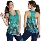 Aboriginal Women's Racerback Tank, Torres Strait Islands in Wave - Vibe Hoodie