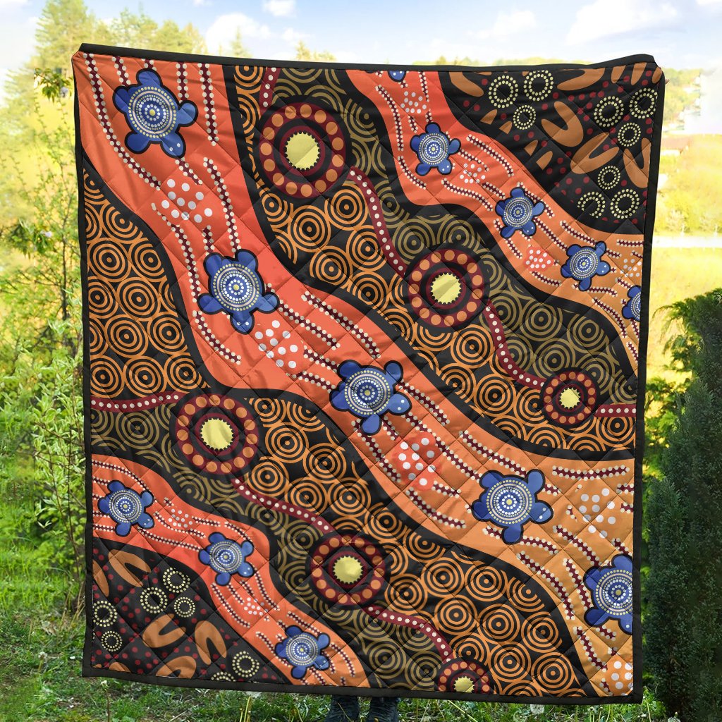 quilts-aboriginal-dot-unique-style-turtle