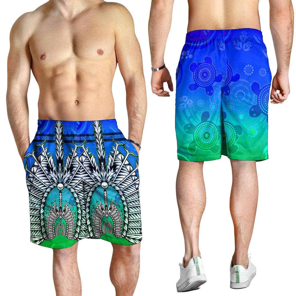 men-short-turtle-background-with-dhari-mask