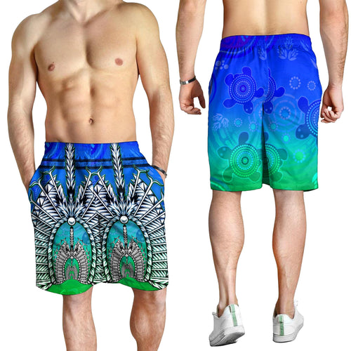 men-short-turtle-background-with-dhari-mask