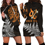 custom-personalised-leo-zodiac-style-maori-hoodie-dress-orange-lion
