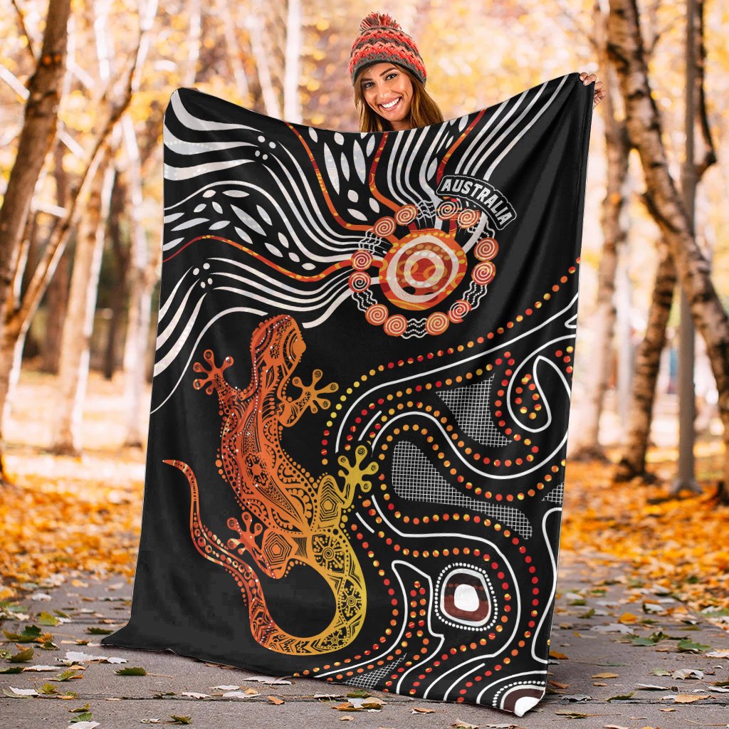 aboriginal-premium-blanket-lizard-sunshine