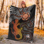 aboriginal-premium-blanket-lizard-sunshine