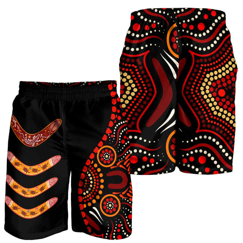 aboriginal-mens-short-aboriginal-boomerangs-with-dot-painting-pattern