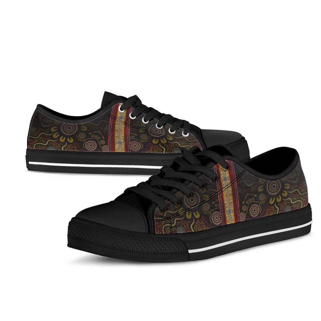 low-top-shoes-aboriginal-dot-panting-art-stripe-lines