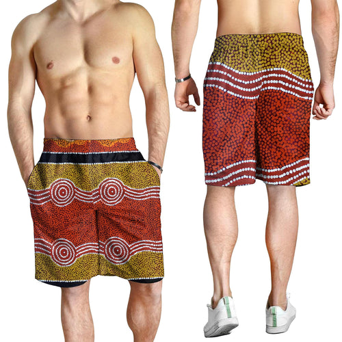 men-short-aboriginal-dot-style