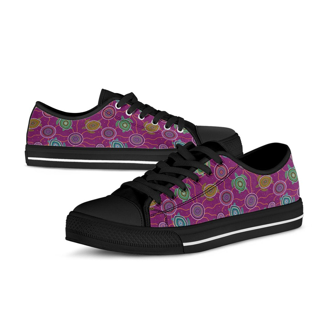 low-top-aboriginal-turtle-purple-australia-dot-patterns