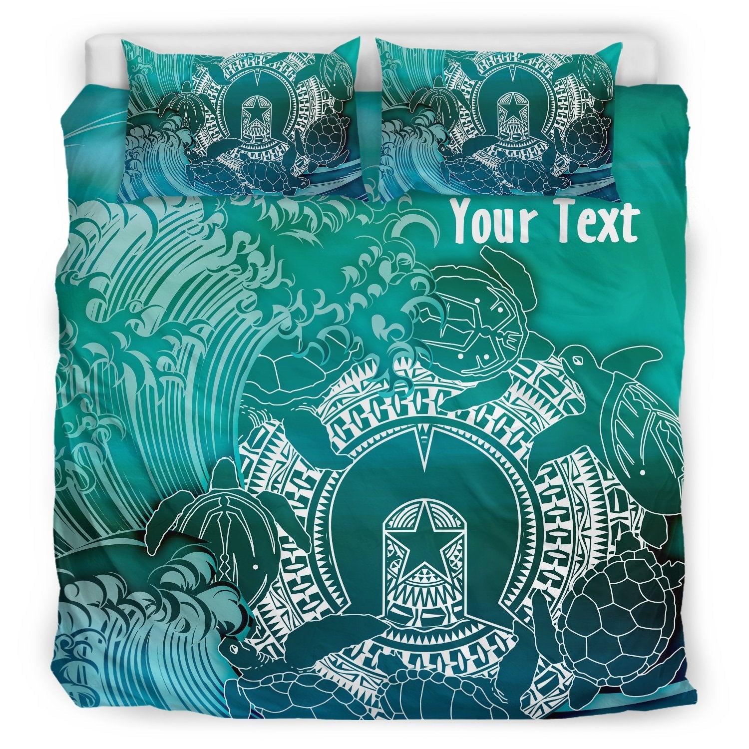 customaboriginal-bedding-set-torres-strait-islands-in-wave