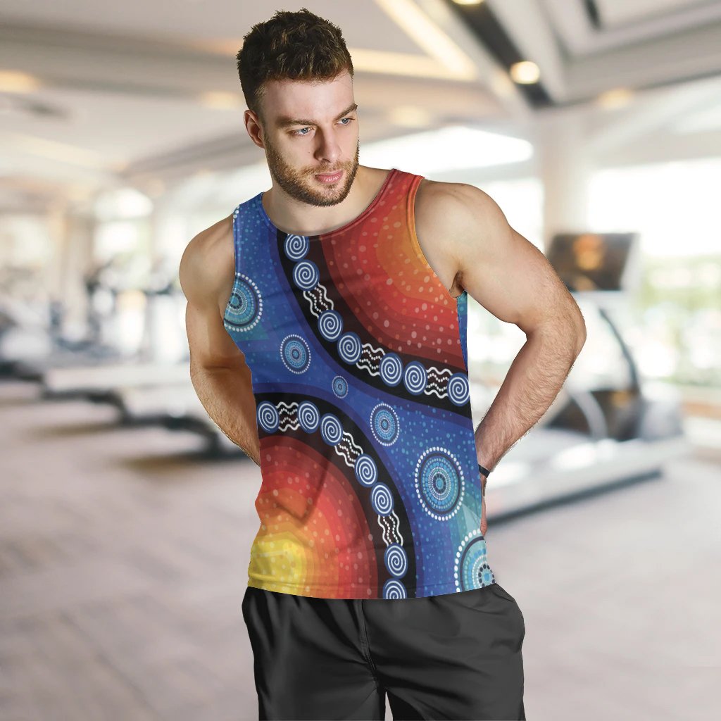 men-tank-top-aboriginal-color-dot-painting
