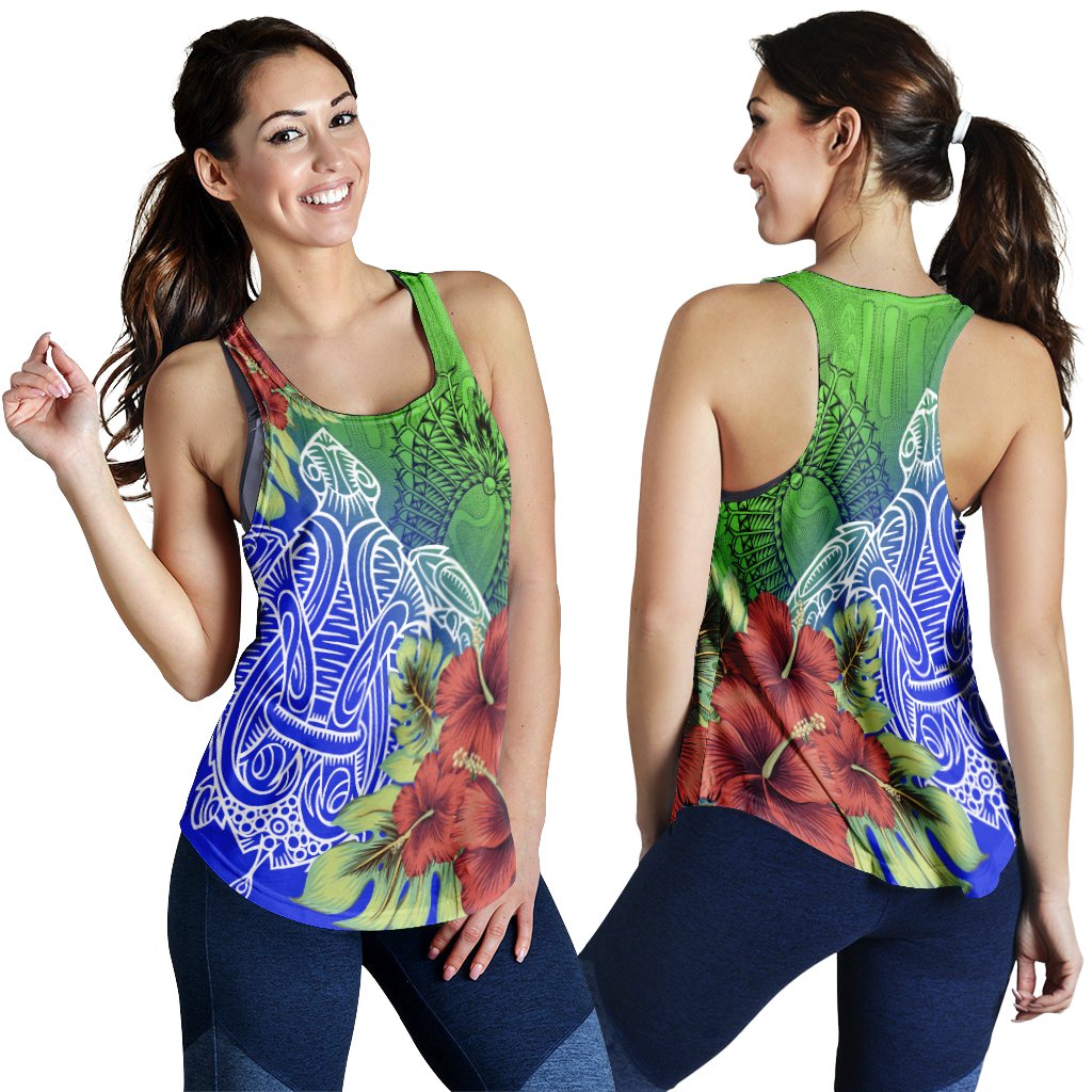 Torres Strait Islanders Women's Tank - Ocean Hibiscus - Vibe Hoodie
