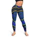legging-aboriginal-dot-unique-style-blue