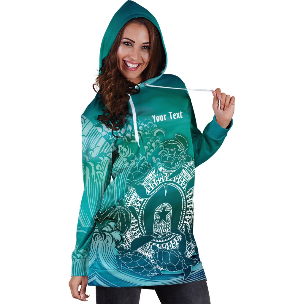 customaboriginal-hoodie-dress-torres-strait-islands-in-wave