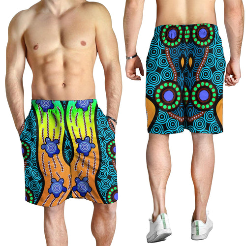 men-shorts-aboriginal-turtle