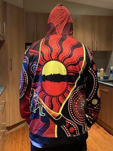 hoodie-australia-aboriginal-dots-with-didgeridoo