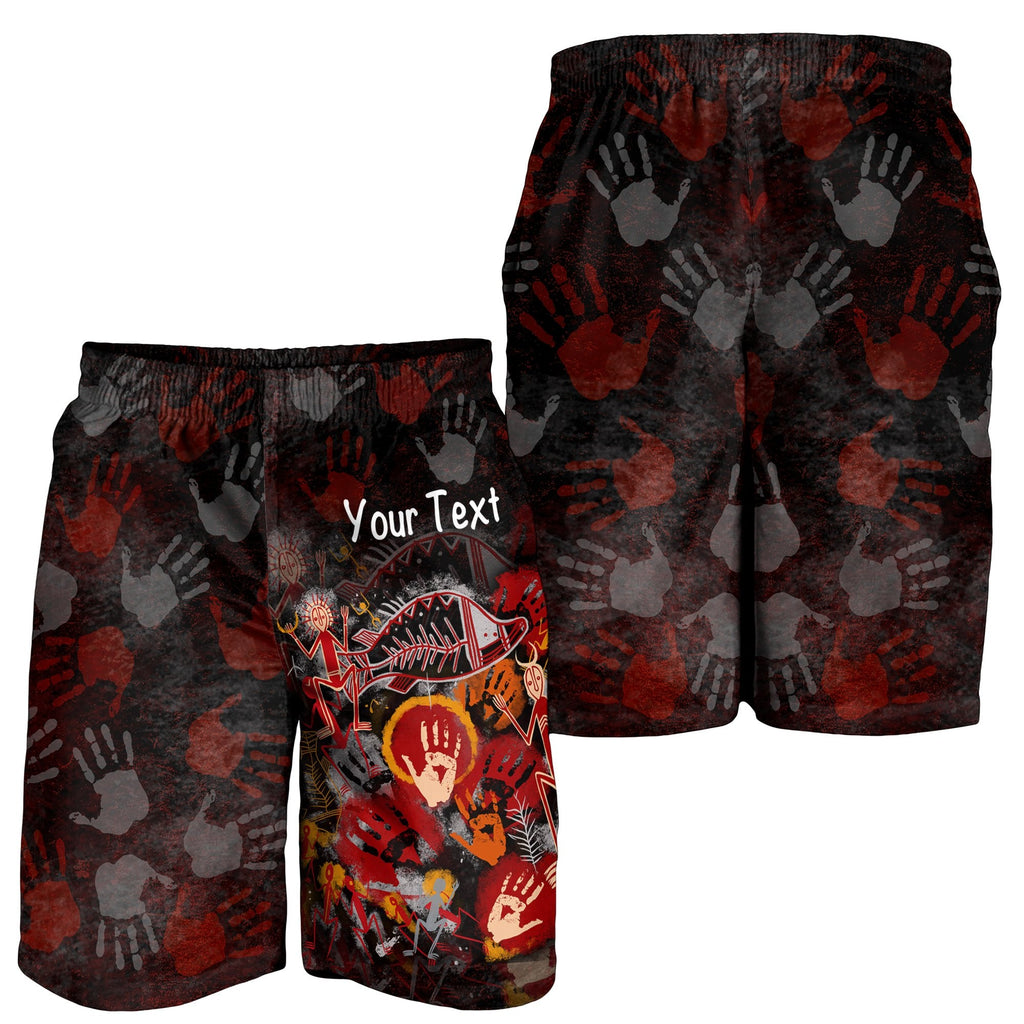 custom-aboriginal-mens-shorts-indigenous-fish-hand-art