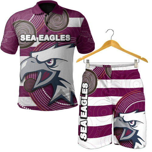 combo-polo-shirt-and-men-short-sea-eagles-aboriginal